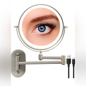 8” wall vanity makeup mirror